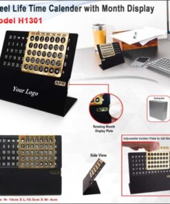 Steel Life Time Calender With Month Display