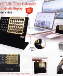 Steel Life  Time Calendar With Month Display
