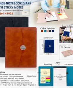 Office Notebook Diary With Sticky Notes