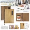 Wooden Cover Notebook Diary With Documents Holder