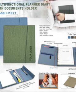 Multi Functional Planner Diary With Documents Holder