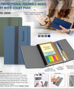 Multi functional Foldable Memo Dairy With Sticky Pads