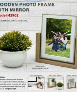 Wooden Photo Frame With Mirror