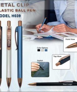 Metal Clip Plastic Pen
