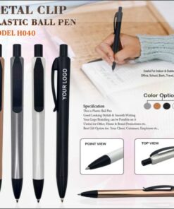 Metal Clip Plastic Pen