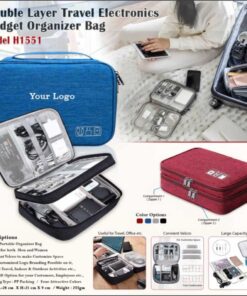 Double Layer Travel Electronics Gadget Organizer Bag