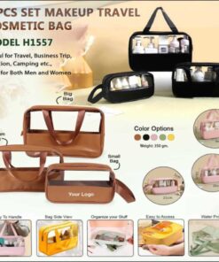 3 Pcs Set Makeup Travel Cosmetic Bag