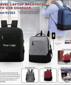 Travel Laptop Backpack With USB Charger