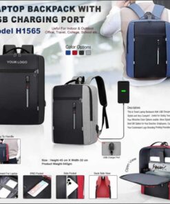 Laptop Backpack With USB Charging Port