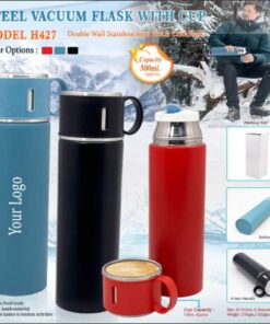 Steel Vacuum Flask With Cup