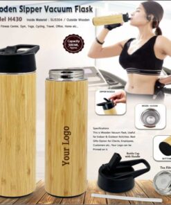 Wooden Sports Sipper Vacuum Flask