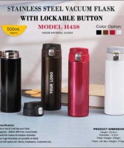 Stainless Steel Vacuum Flask With Lockable Button