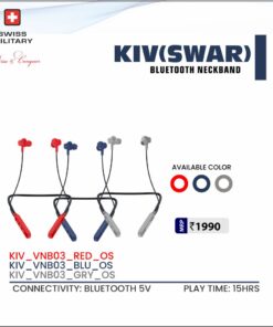 Swiss Military KIV - Swar - Bluetooth Neckband