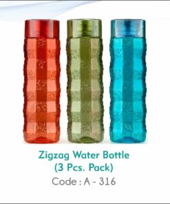 Zigzag Water Bottle (3 Pcs Set)