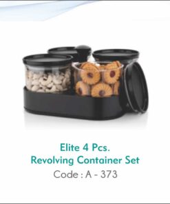 Elite 4 Pcs Revolving Container Set