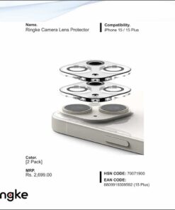 Ringke Camera Lens Protector Gold For Iphone 15