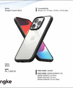 Ringke Fusion Bold Black For Iphone 15