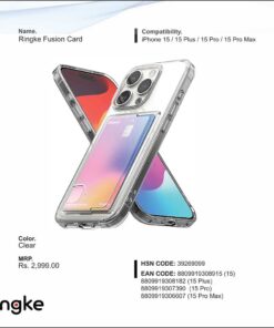 Ringke Fusion Card Clear For Iphone 15