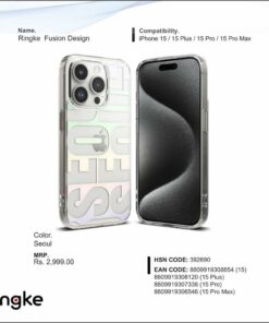 Ringke Fusion Design Seoul For Iphone 15