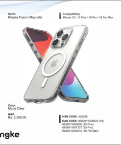 Ringke Fusion Magnetic Matte Clear For Iphone 15