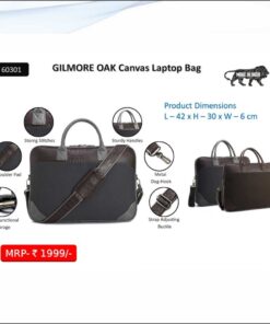 Gilmore Oak Canvas Laptop Bag