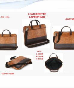 Pack1 Leatherette Laptop Bag