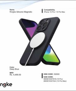 Ringke Silicone Magnetic Deep Blue For Iphone 15