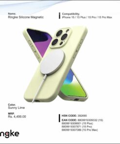 Ringke Silicone Magnetic Sunny Lime For Iphone 15