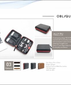 Oblique Ally PU Tech Pouch