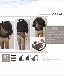 Oblique Columbus Cross Body Sling Bag