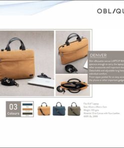 Oblique Denver Laptop Sling Bag