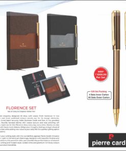 Pierre Cardin Florence Set Of Diary & Emperor Roller Pen