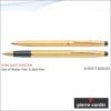 Pierre Cardin Kriss Satin Gold Set Of Roller Pen & Ball Pen