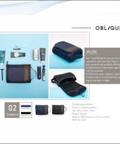 Oblique Musk Toiletery Kit Pouch