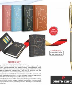 Pierre Cardin Notes Set Of Notebook Organizer & Royale Ball Pen