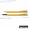 Pierre Cardin Pearl Satin Gold Set of Roller Pen & Ball Pen