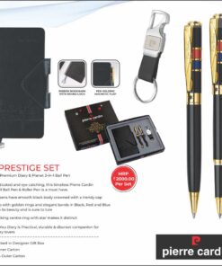 Pierre Cardin Prestige Set Of Premium Diary & Planet 3 -in-1 Ball Pen