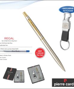 Pierre Cardin Regal Set Of Ball Pen & Keychain