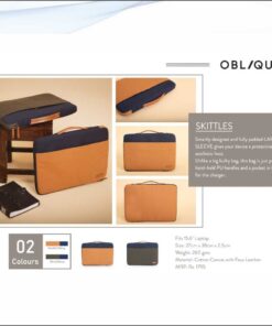 Oblique Skitties Laptop Sleeve