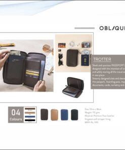 Oblique Trotter Passport Pouch