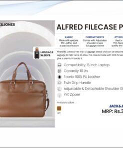 Jack and Jones Alfred Filecase Bag Pro - Tan