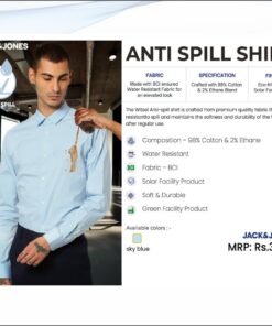 Jack and Jones Anti Spill Shirt - Sky Blue