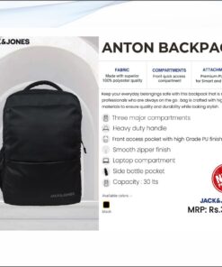 Jack and Jones Anton Backpack - Black