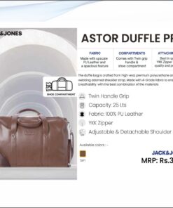 Jack and Jones Astor Duffle Bag - Pro - Tan