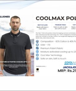 Jack and Jones Coolmax Polo Tshirt - Black