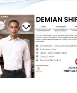 Jack and Jones Demian Shirt- Barely Pink