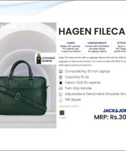Jack and Jones Hagen Filecase Bag - Green
