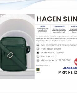 Jack and Jones Hagen Sling Bag - Green