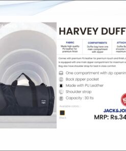 Jack and Jones Harvey Duffle Bag - Black