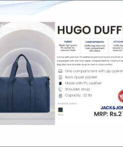 Jack and Jones Hugo Duffle Bag - Blue